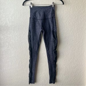 Beyond yoga grey mesh side panel leggings